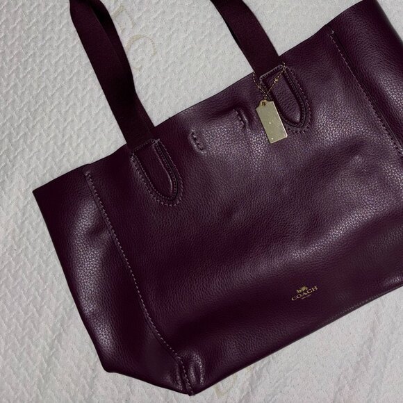Coach Leather Tote - Picture 1 of 4